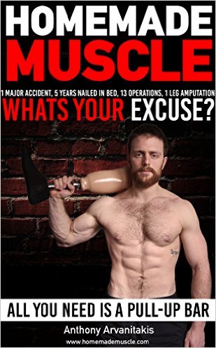 With just a pull-up bar, homemade muscle is possible. No excuses with bodyweight training.