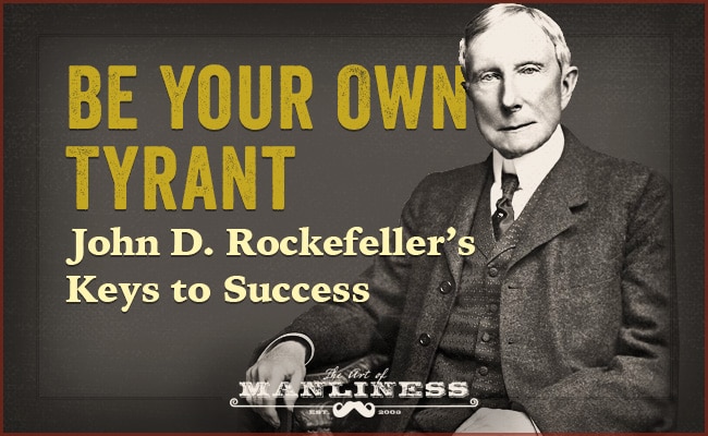 Audiobook cover featuring the keys to success by John D. Rockefeller.